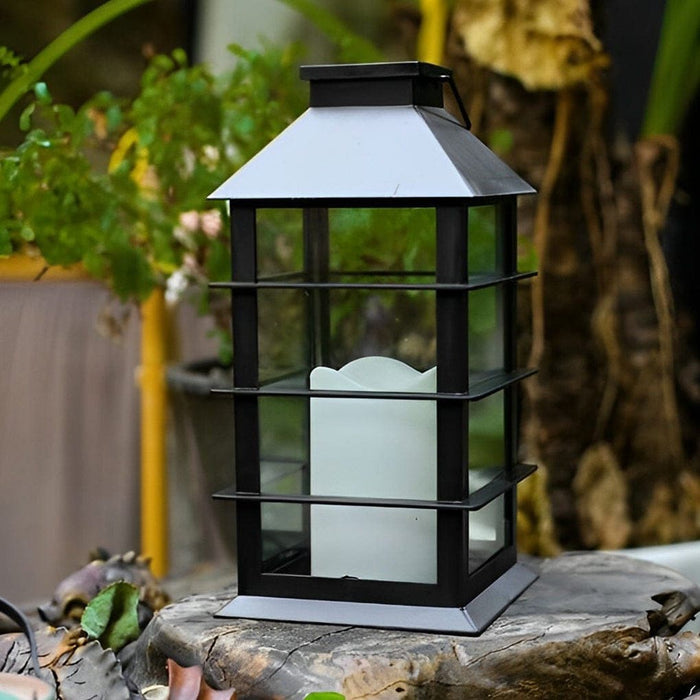 Intelligent Solar-Powered Outdoor Lanterns with Auto Light Control, Waterproof Design, and Portable Handle for Garden and Patio-ErisView-7