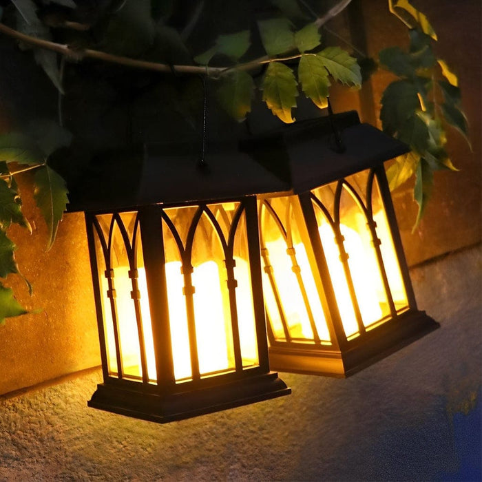 Intelligent Solar-Powered Outdoor Lanterns with Auto Light Control, Waterproof Design, and Portable Handle for Garden and Patio-ErisView-9