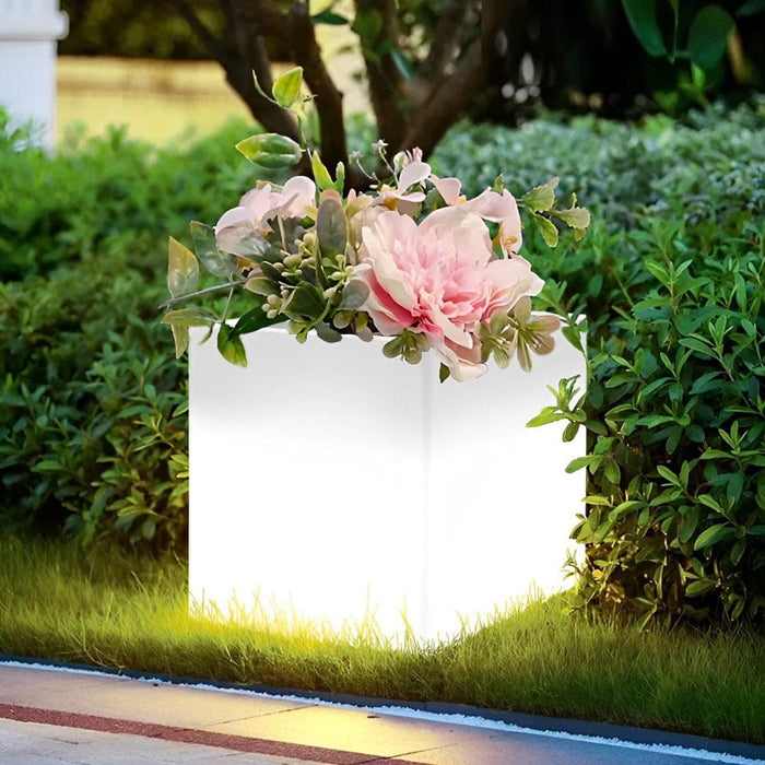 LED Solar Flower Pot Light, Waterproof, Sunscreen, Decorative Outdoor Lighting with Built-in Flower Pot for Garden, Patio, and Indoor Use-ErisView-10