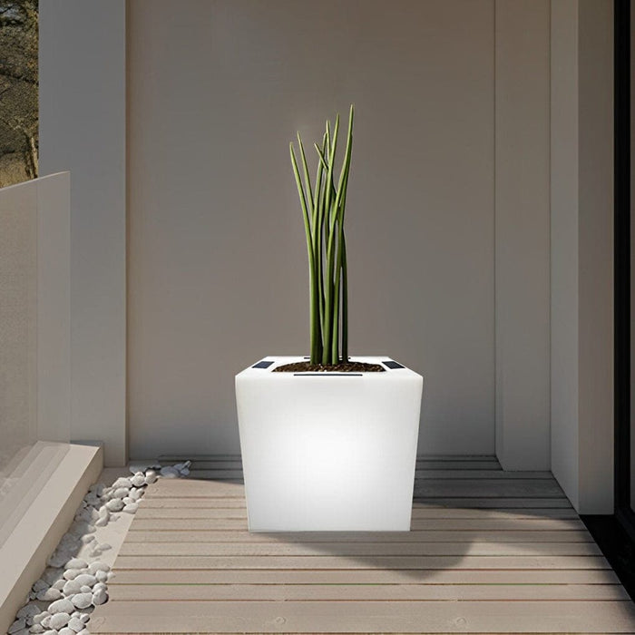 LED Solar Flower Pot Light, Waterproof, Sunscreen, Decorative Outdoor Lighting with Built-in Flower Pot for Garden, Patio, and Indoor Use-ErisView-8