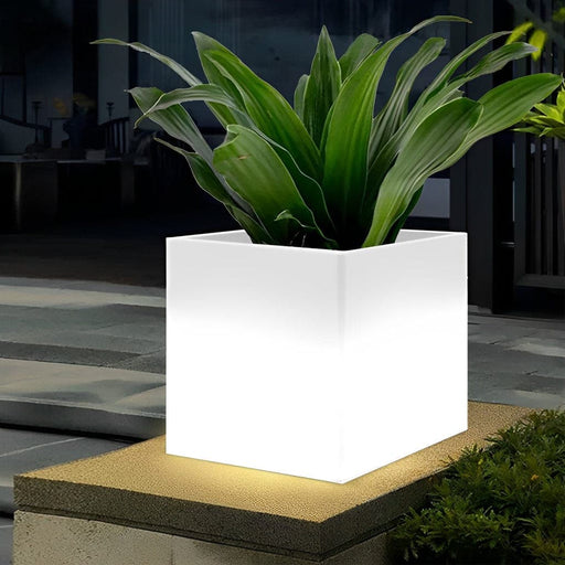 LED Solar Flower Pot Light, Waterproof, Sunscreen, Decorative Outdoor Lighting with Built-in Flower Pot for Garden, Patio, and Indoor Use-ErisView-1