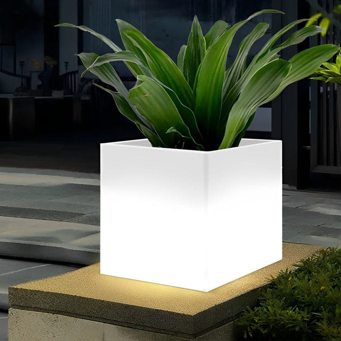 LED Solar Flower Pot Light, Waterproof, Sunscreen, Decorative Outdoor Lighting with Built-in Flower Pot for Garden, Patio, and Indoor Use-ErisView-16