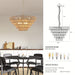 Large Round Pendant Light Chandelier, Bohemian Style Rattan Woven Pendant Light-ErisView