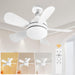 Light Socket Fan, Dimmable Remote Control Ceiling Fan and Light, Bedroom Ceiling Fans, Kitchen Living Room with Light-1-ErisView