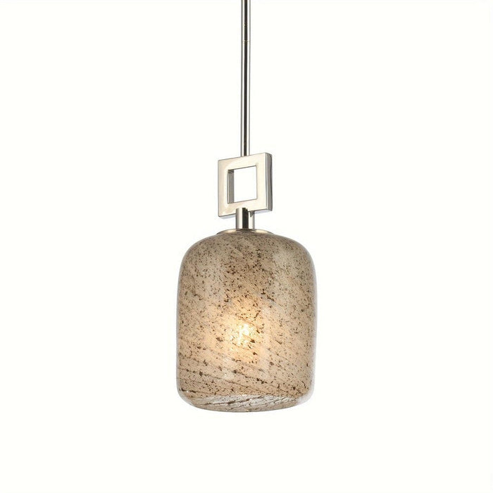 Mini Pendant Light with Glass Shade, Glass Pendant Lighting Hanging Light Fixture for Kitchen Island Dining Room-ErisView