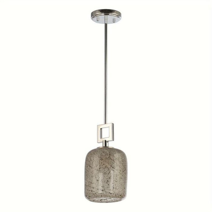 Mini Pendant Light with Glass Shade, Glass Pendant Lighting Hanging Light Fixture for Kitchen Island Dining Room-ErisView