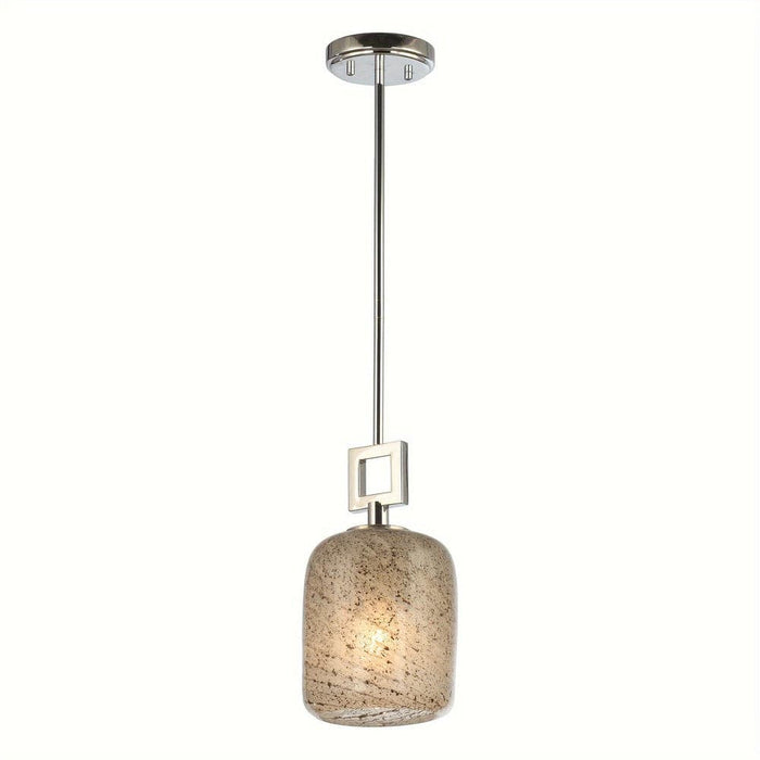 Mini Pendant Light with Glass Shade, Glass Pendant Lighting Hanging Light Fixture for Kitchen Island Dining Room-ErisView