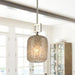 Mini Pendant Light with Glass Shade, Glass Pendant Lighting Hanging Light Fixture for Kitchen Island Dining Room-ErisView