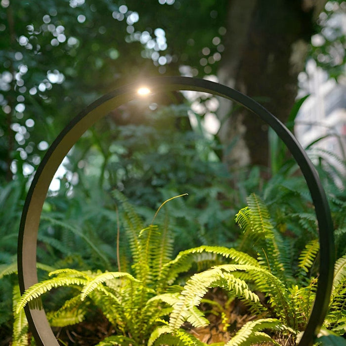 Minimal Ring-Shaped Aluminum LED Pathway Light, Durable, Energy-Saving, High Brightness Outdoor Garden Lamp for Enhanced Landscape Decor-ErisView-3