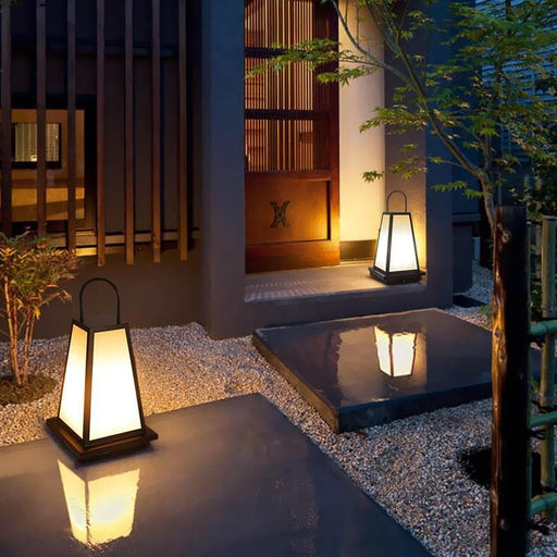 Minimalist Retro Outdoor Lantern Lights for Patio, Pathway, or Lawn, Sturdy Metal Base with Hook Design, Perfect for Enhancing Your Outdoor Space-ErisView-1