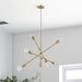 Modern 6-Light Dimmable Sputnik Linear Chandelier-ErisView