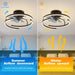 Modern Ceiling Fan with Remote Control, Low Profile Flush Mount Ceiling Fan for Bedroom Living Room Dining Room Kitchen-5-ErisView