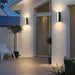 Modern Chic Outdoor Wall Lamp with Up and Down Lighting, IP65 Waterproof Aluminum Structure, Ideal for Walkways, Porches, Patios, and Poolside Gardens-ErisView-4