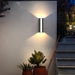 Modern Chic Outdoor Wall Lamp with Up and Down Lighting, IP65 Waterproof Aluminum Structure, Ideal for Walkways, Porches, Patios, and Poolside Gardens-ErisView-1