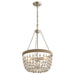 Modern Crystal Chandelier, Adjustable Hanging Gold Crystal Chandelier for Dining Room Kitchen Entryway-ErisView