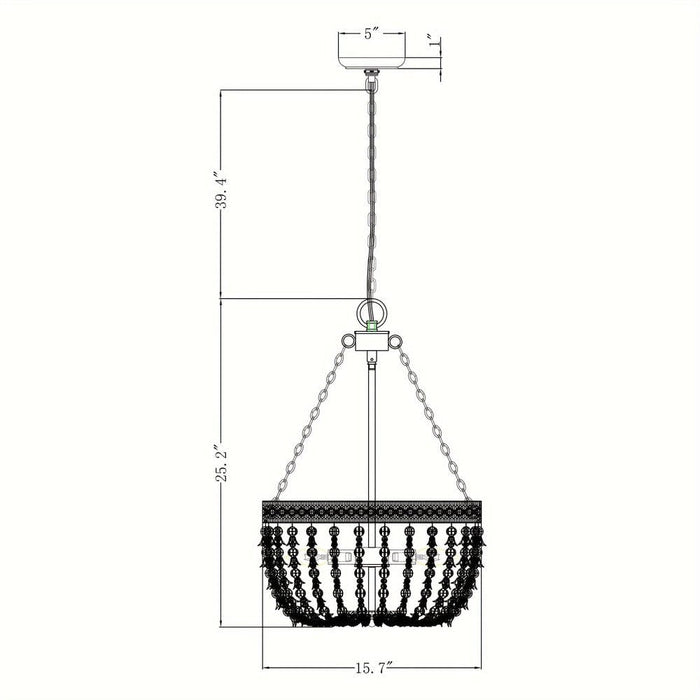 Modern Crystal Chandelier, Adjustable Hanging Gold Crystal Chandelier for Dining Room Kitchen Entryway-ErisView