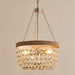 Modern Crystal Chandelier, Adjustable Hanging Gold Crystal Chandelier for Dining Room Kitchen Entryway-ErisView