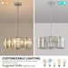 Modern Crystal Chandelier Pendant Light for Living Room, Luxury Round Cristal Lamp Pendant Light Home Decor Light Fixture-ErisView