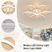 Modern Flower-Shaped LED Flush Mount Ceiling Light for Dining Room Living Room Bedroom-ErisView