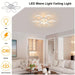 Modern Flower-Shaped LED Flush Mount Ceiling Light for Dining Room Living Room Bedroom-ErisView