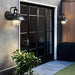 Modern Industrial Outdoor Porch Light with Bubble Glass Shade, Weatherproof LED Wall Sconce for Front Door, Backyard, Garage, and More-ErisView-3