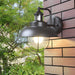 Modern Industrial Outdoor Porch Light with Bubble Glass Shade, Weatherproof LED Wall Sconce for Front Door, Backyard, Garage, and More-ErisView-4