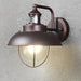 Modern Industrial Outdoor Porch Light with Bubble Glass Shade, Weatherproof LED Wall Sconce for Front Door, Backyard, Garage, and More-ErisView-6