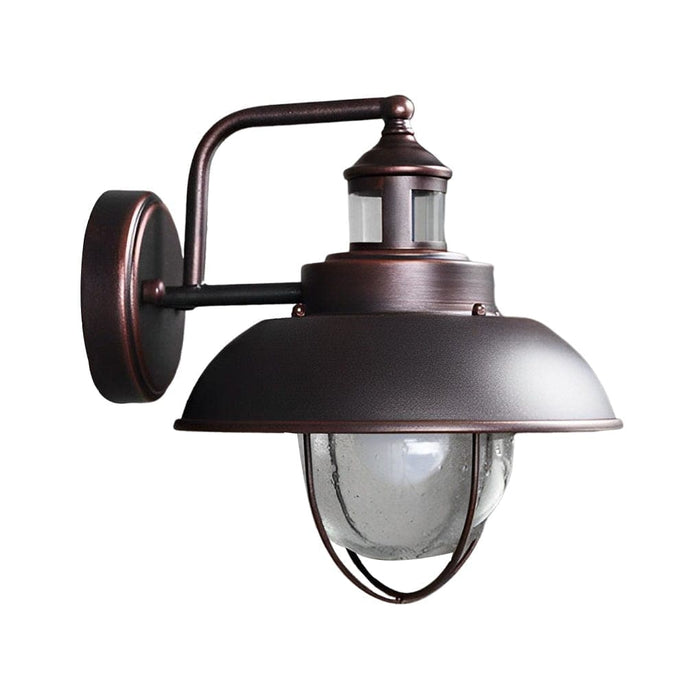 Modern Industrial Outdoor Porch Light with Bubble Glass Shade, Weatherproof LED Wall Sconce for Front Door, Backyard, Garage, and More-ErisView-8