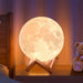 Modern LED Moon-Shaped Desk Lamp, Globe Night Light with Stand for Reading Home Decor-ErisView