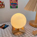 Modern LED Moon-Shaped Desk Lamp, Globe Night Light with Stand for Reading Home Decor-ErisView