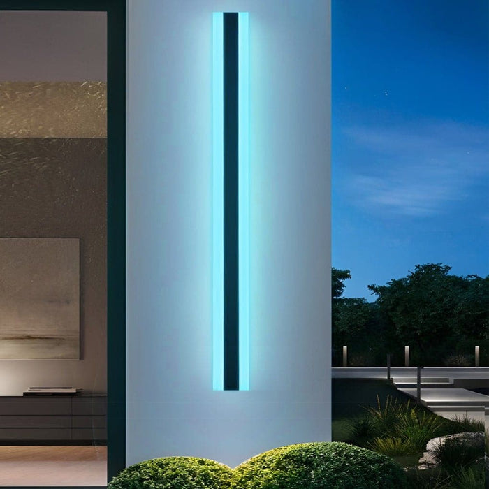 Modern LED Outdoor Wall Light, Energy Saving, IP65 Waterproof, Rustproof Stainless Steel & Acrylic, RGB Sconces for Courtyard, Villa, Shop-ErisView-15