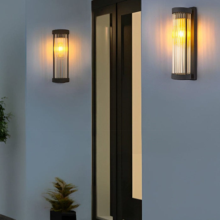 Modern Minimalist Glass Wall Lamp, Durable Stainless Steel Outdoor Wall Sconce, and Energy-Saving Solar Porch Light, Easy Installation & Weather Resistant-ErisView-12