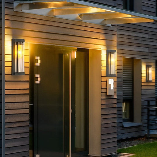 Modern Minimalist Glass Wall Lamp, Durable Stainless Steel Outdoor Wall Sconce, and Energy-Saving Solar Porch Light, Easy Installation & Weather Resistant-ErisView-1