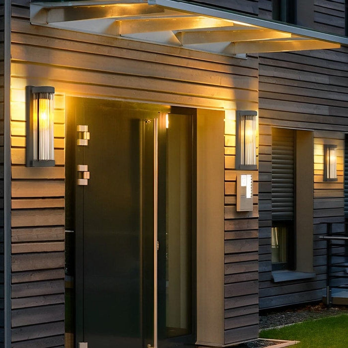 Modern Minimalist Glass Wall Lamp, Durable Stainless Steel Outdoor Wall Sconce, and Energy-Saving Solar Porch Light, Easy Installation & Weather Resistant-ErisView-1