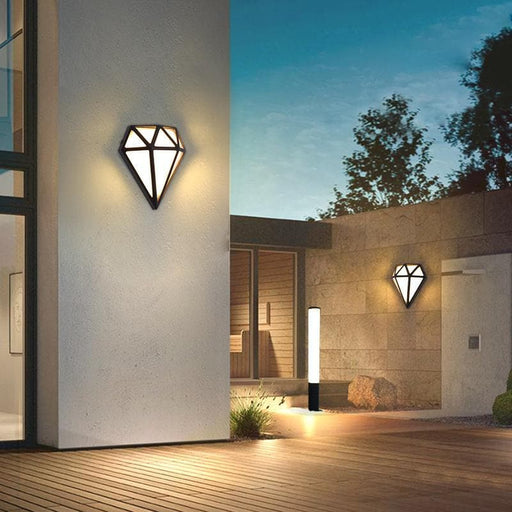 Modern Minimalist Outdoor Lantern Lights, Eco-Friendly LED Aluminum Wall Lights for Doorways and Gardens, Perfect for Front and Backyards-ErisView-1