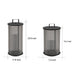 Modern Minimalist Outdoor Lantern with Ribbed Glass Frame and Stainless Steel Handle, Portable Garden and Patio Lighting Solution-ErisView-6