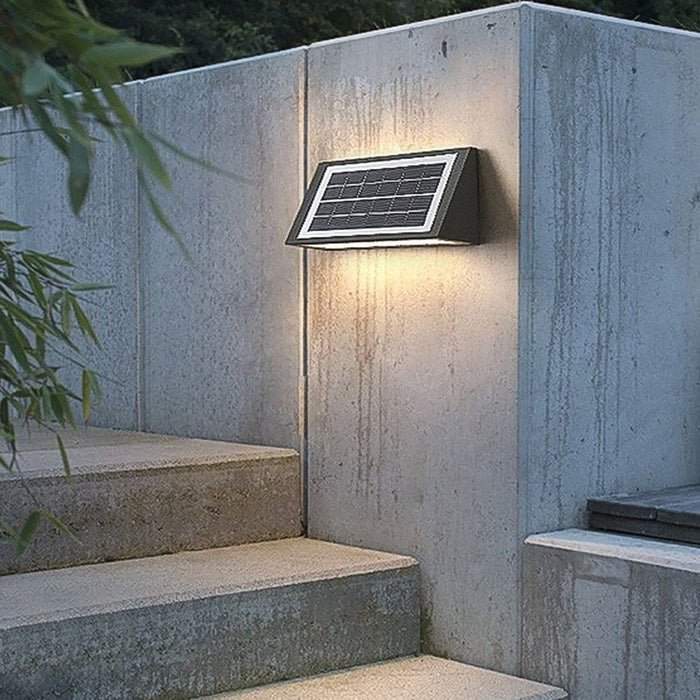 Modern Minimalist Outdoor Wall Lamp with Up and Down LED Lighting, Durable Metal Die-Cast Design, Energy-Saving, High Brightness for Yard Landscape-ErisView-2