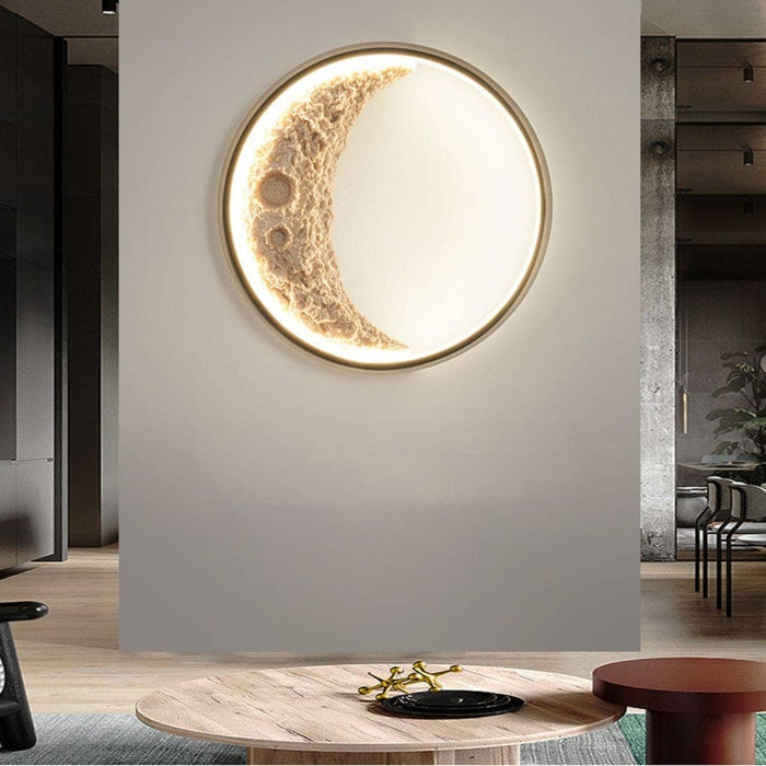 Modern Moon-Shaped Outdoor Wall Lamp, Energy Efficient LED, Waterproof Die-Cast Aluminum for Garden, Courtyard, Balcony, and Gate-ErisView-10