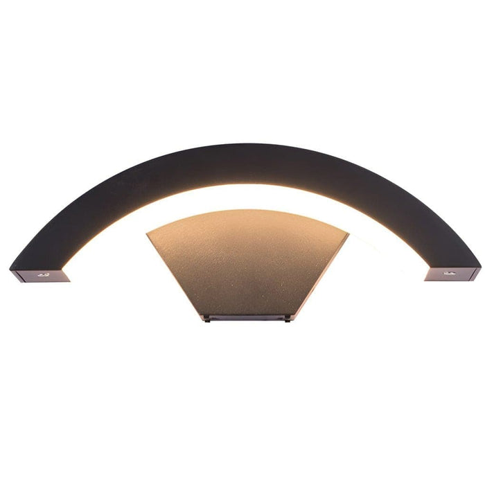 Modern Motion Sensor Outdoor Wall Light with Stylish Moon Curved Design, Durable Aluminum Build, Ideal for Patio, Garden, Balcony, and Indoor Use-ErisView-7