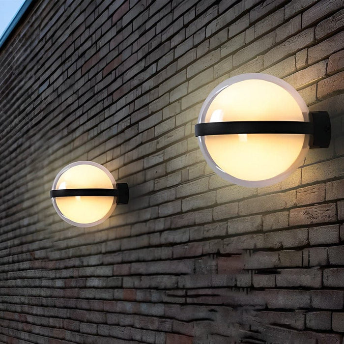 Modern Nordic Style LED Outdoor Wall Light, Geometric Design, Hand-Polished, Waterproof, Rust-Proof, Ideal for Indoor & Outdoor Use-ErisView-1