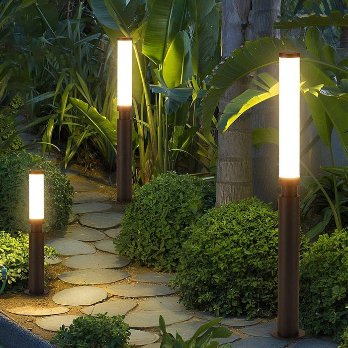 Modern Outdoor Die-Cast Aluminum Lawn Lamp with High Light Transmittance Acrylic Shade, Waterproof for Garden, Patio, Driveway, and Park Lighting-ErisView-15