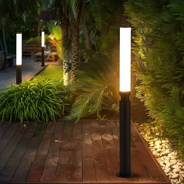 Modern Outdoor Die-Cast Aluminum Lawn Lamp with High Light Transmittance Acrylic Shade, Waterproof for Garden, Patio, Driveway, and Park Lighting-ErisView-16