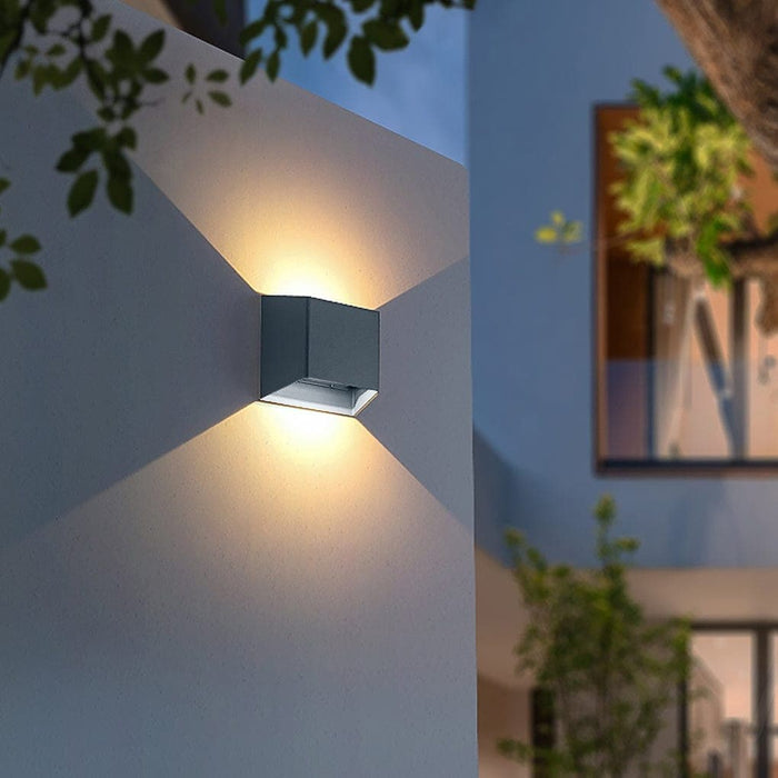 Modern Outdoor Up and Down Lighting Wall Lamp, Waterproof Aluminum Decorative Sconce for Chic and Unique Light Effects-ErisView-1