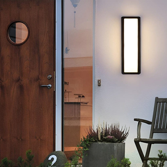 Modern Outdoor Wall Lamp with Motion Sensor, Die-Cast Aluminum, IP65 Waterproof, Rust Proof, Energy Efficient, Bright Acrylic Lampshade-ErisView-6