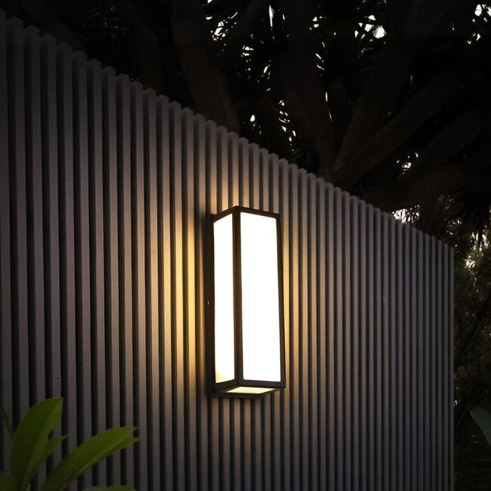 Modern Outdoor Wall Lamp with Motion Sensor, Die-Cast Aluminum, IP65 Waterproof, Rust Proof, Energy Efficient, Bright Acrylic Lampshade-ErisView-7