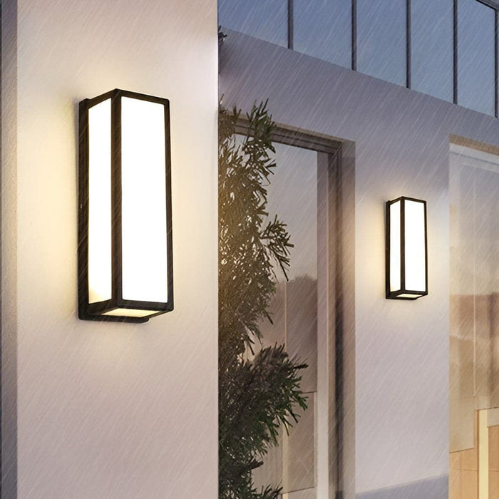 Modern Outdoor Wall Lamp with Motion Sensor, Die-Cast Aluminum, IP65 Waterproof, Rust Proof, Energy Efficient, Bright Acrylic Lampshade-ErisView-8