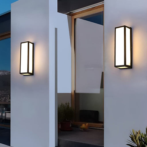 Modern Outdoor Wall Lamp with Motion Sensor, Die-Cast Aluminum, IP65 Waterproof, Rust Proof, Energy Efficient, Bright Acrylic Lampshade-ErisView-1