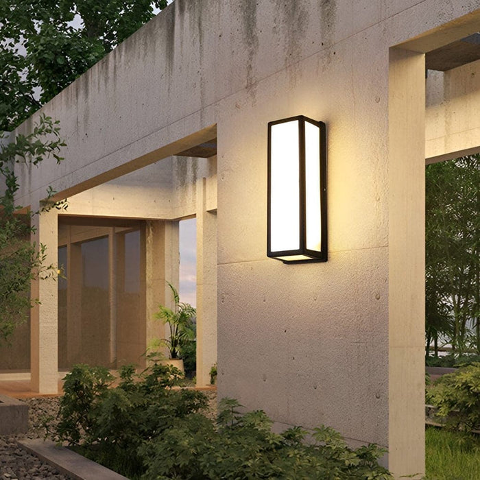 Modern Outdoor Wall Lamp with Motion Sensor, Die-Cast Aluminum, IP65 Waterproof, Rust Proof, Energy Efficient, Bright Acrylic Lampshade-ErisView-17