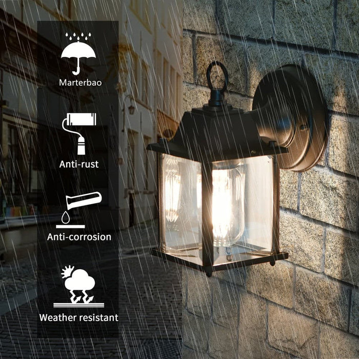 Modern Outdoor Wall Lantern Light, Waterproof Rustproof Durable Hallway Garden Doorway Porch Patio Gargage Lighting Wall Lamp-ErisView