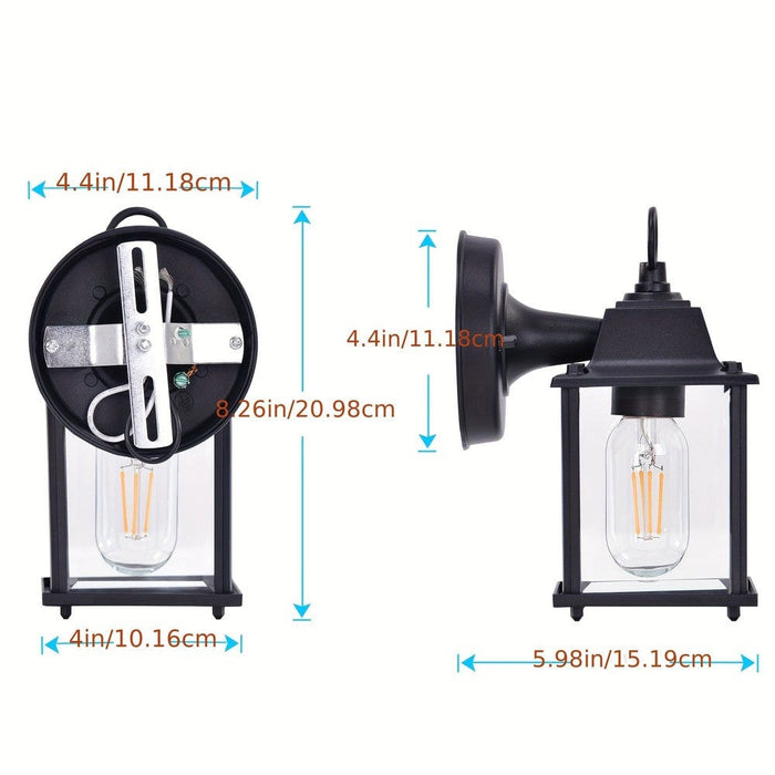 Modern Outdoor Wall Lantern Light, Waterproof Rustproof Durable Hallway Garden Doorway Porch Patio Gargage Lighting Wall Lamp-ErisView